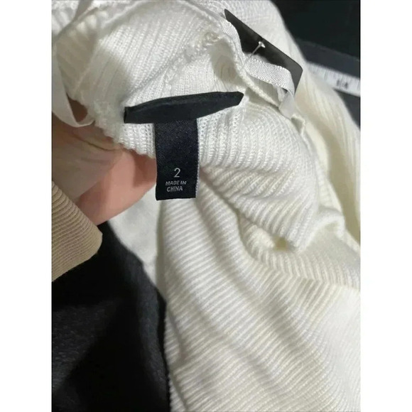 Torrid Red Stripe Open Front Cardigan Womens 2X Cream Knit Sweater Mid Length - Picture 6 of 10